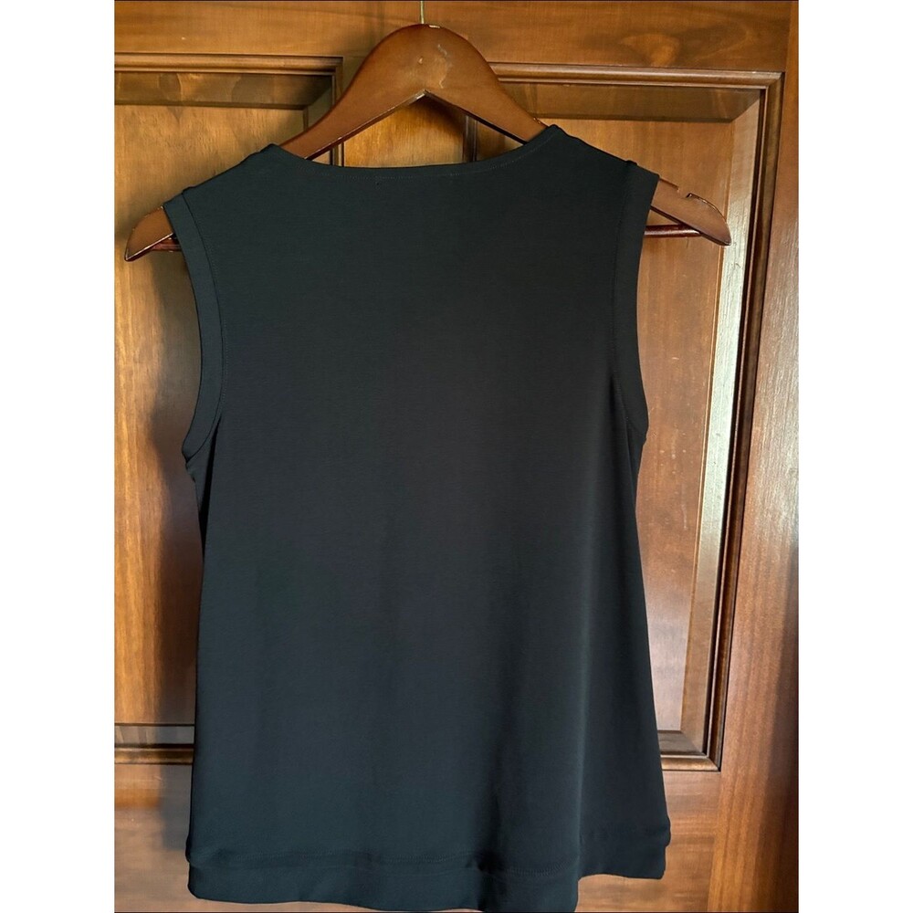 Banana Republic Deep Black Cowl Neck Sleeveless Top Women's XS - Picture 3 of 3